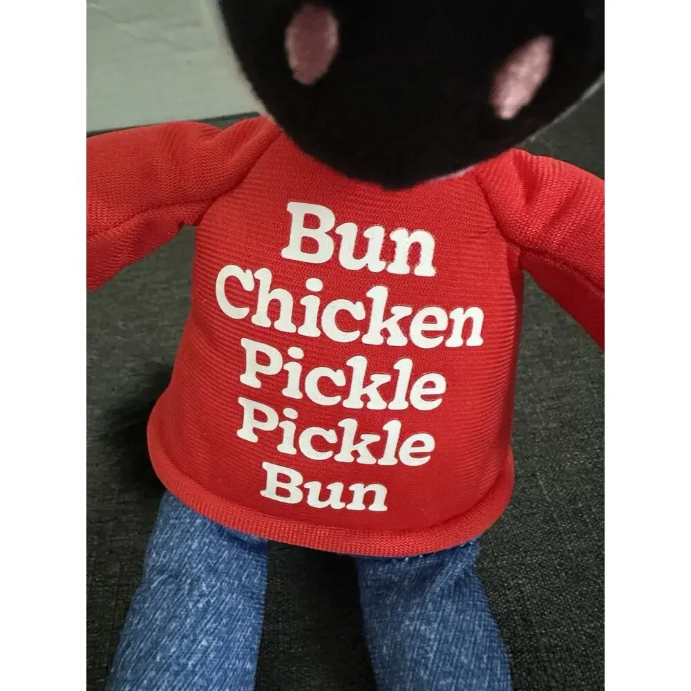 2026 Chick-fil-A Cow Plush Bun Chicken Pickle Pickle Bun Eat Mor Chikin 9”